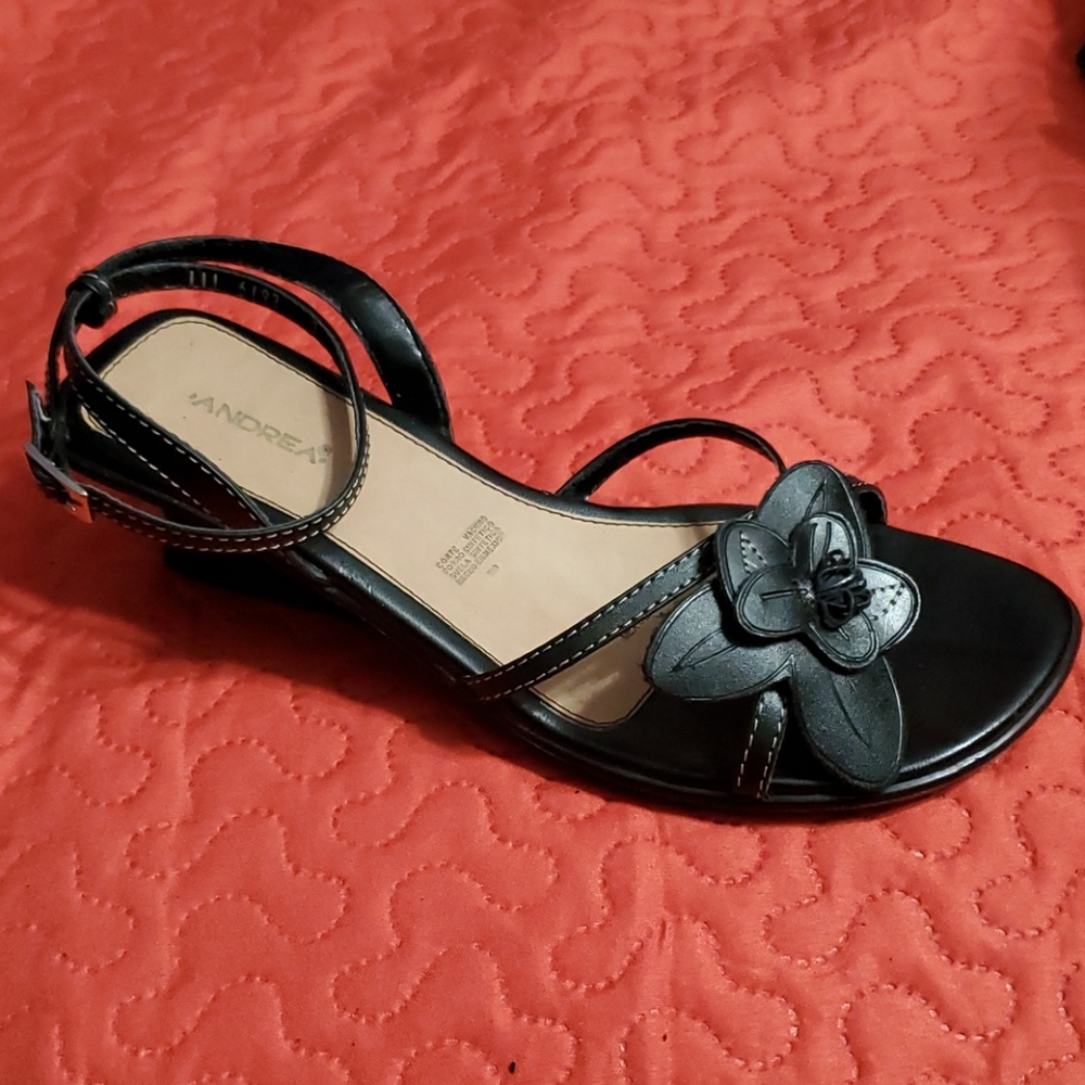 Black summer sandals